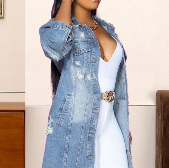 Distressed Dreams Denim Jacket - Light - Picture 4 of 8